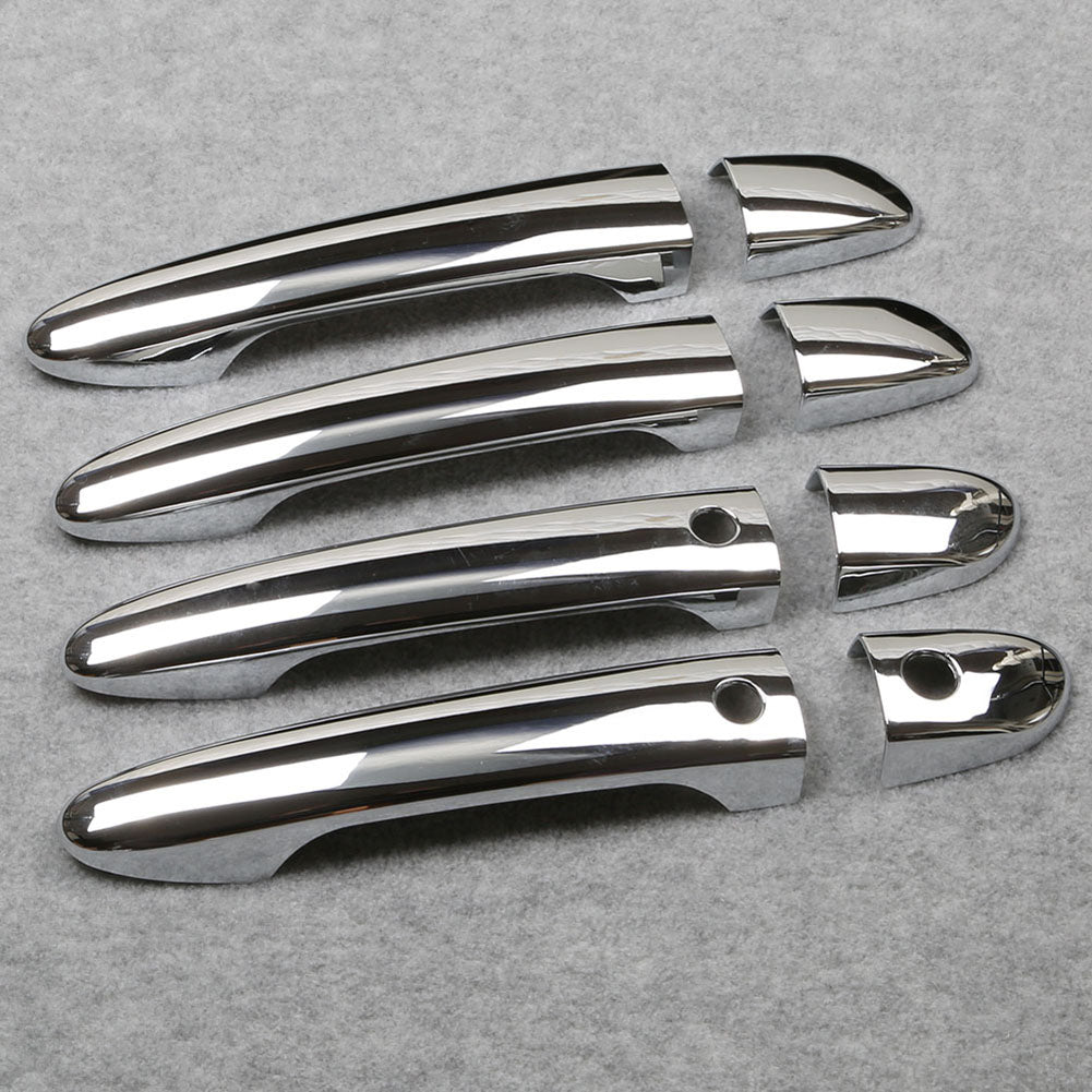 Fit For Mazda CX5 CX-5 2017 2018 2019 2020 2021 2022 2023 2024 With Smart Keyhole Chrome Door Handle Cover Trims