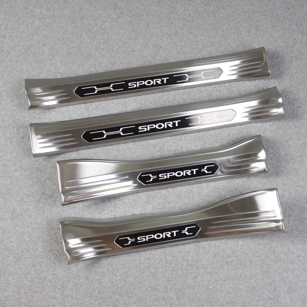 Fit for Toyota New RAV4 2019 2020 2021 Inside Door Sill Scuff Plate Guard Cover Trims Stainless Steel