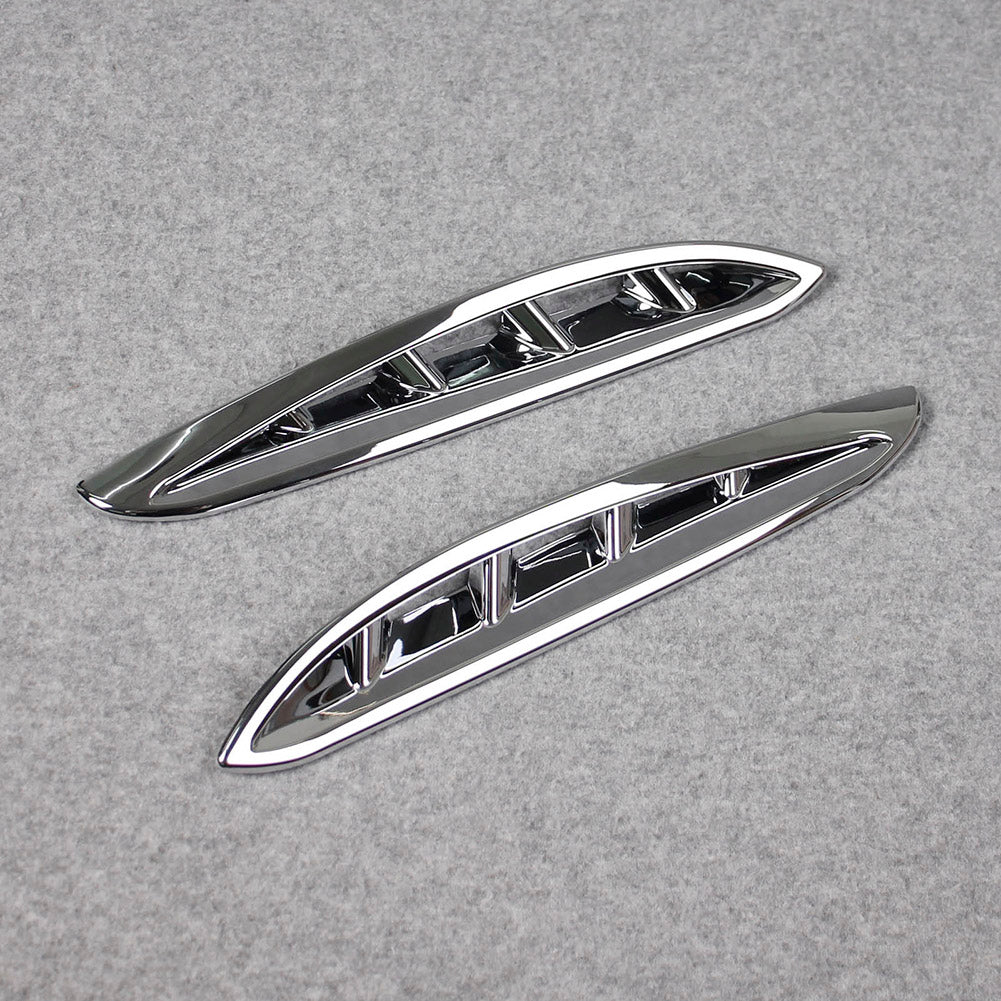 Fit for Toyota VENZA 2021 Chrome Front Corner Mesh Grill Molding Cover Trims