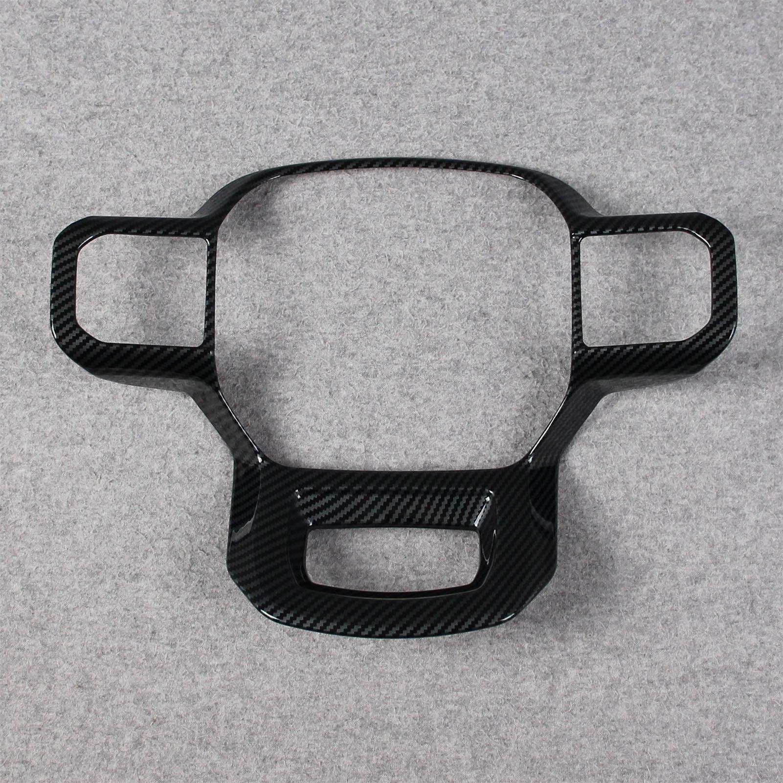 Fit for Ford F-150 2021 2022 2023 F150 Wheel Steering Trim Panel Cover Trims ABS Carbon Fiber