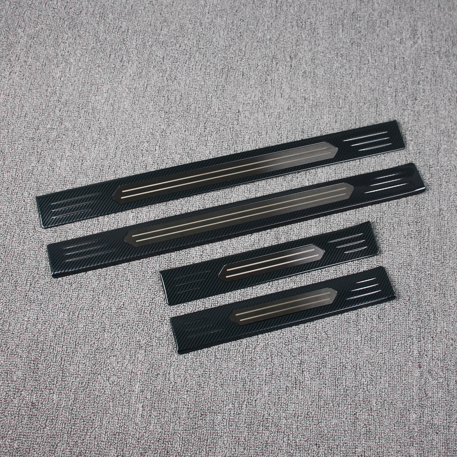 Fit for Nissan Rogue 2021 2022 Door Sill Scuff Plate Guard Cover Trims Stainless Steel