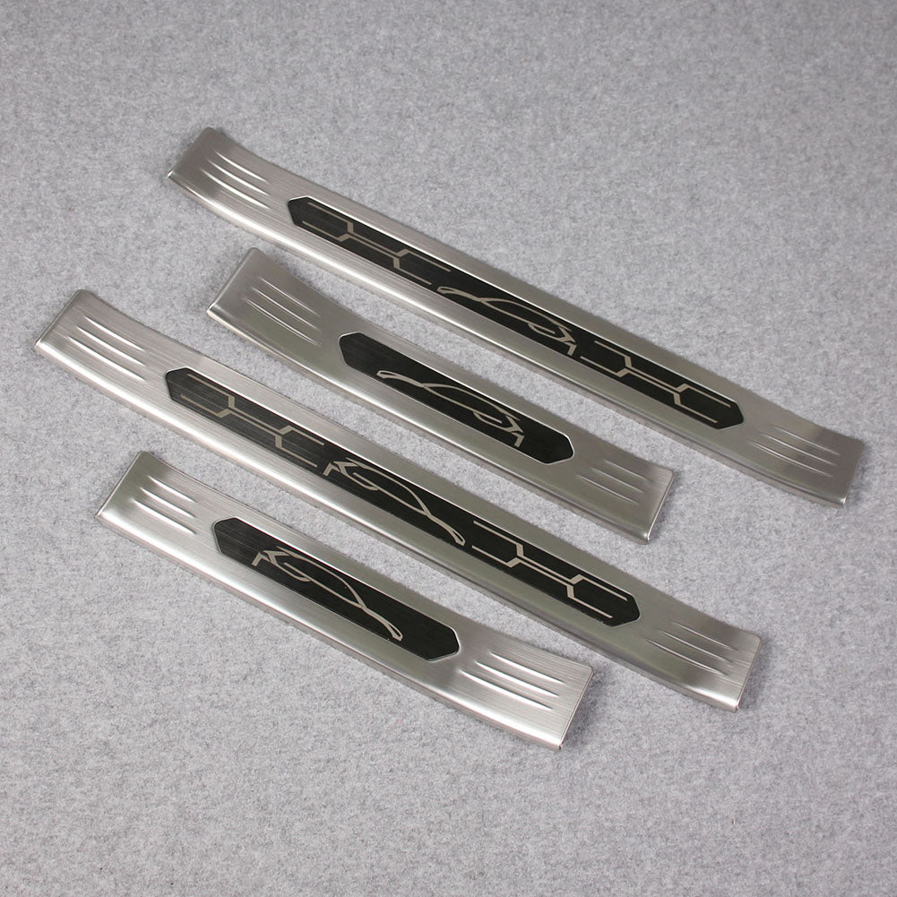 Fit for Toyota VENZA 2021 2022 2023 2024 Outside Door Sill Scuff Plate Guard Cover Trim Sport Style Stainless Steel