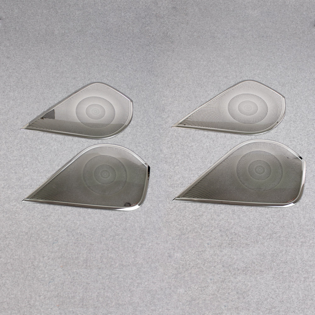 Fit For Subaru 2019 2020 2021 2022 Forester Door Speaker Sound Panel Cover Trims Stainless Steel