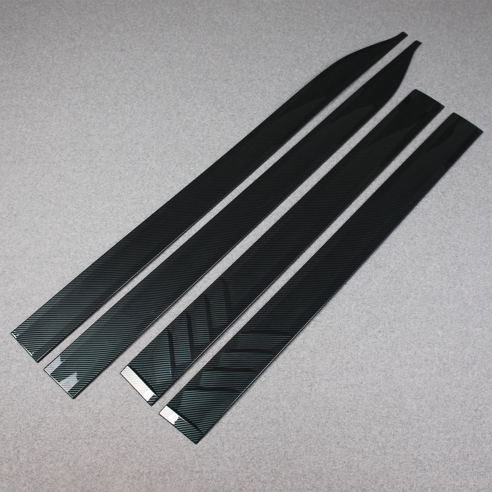 Fit for Ford F-150 2021 2022 2023 F150 Body Side Molding Door Guard Cover Trims Carbon Fiber Pattern