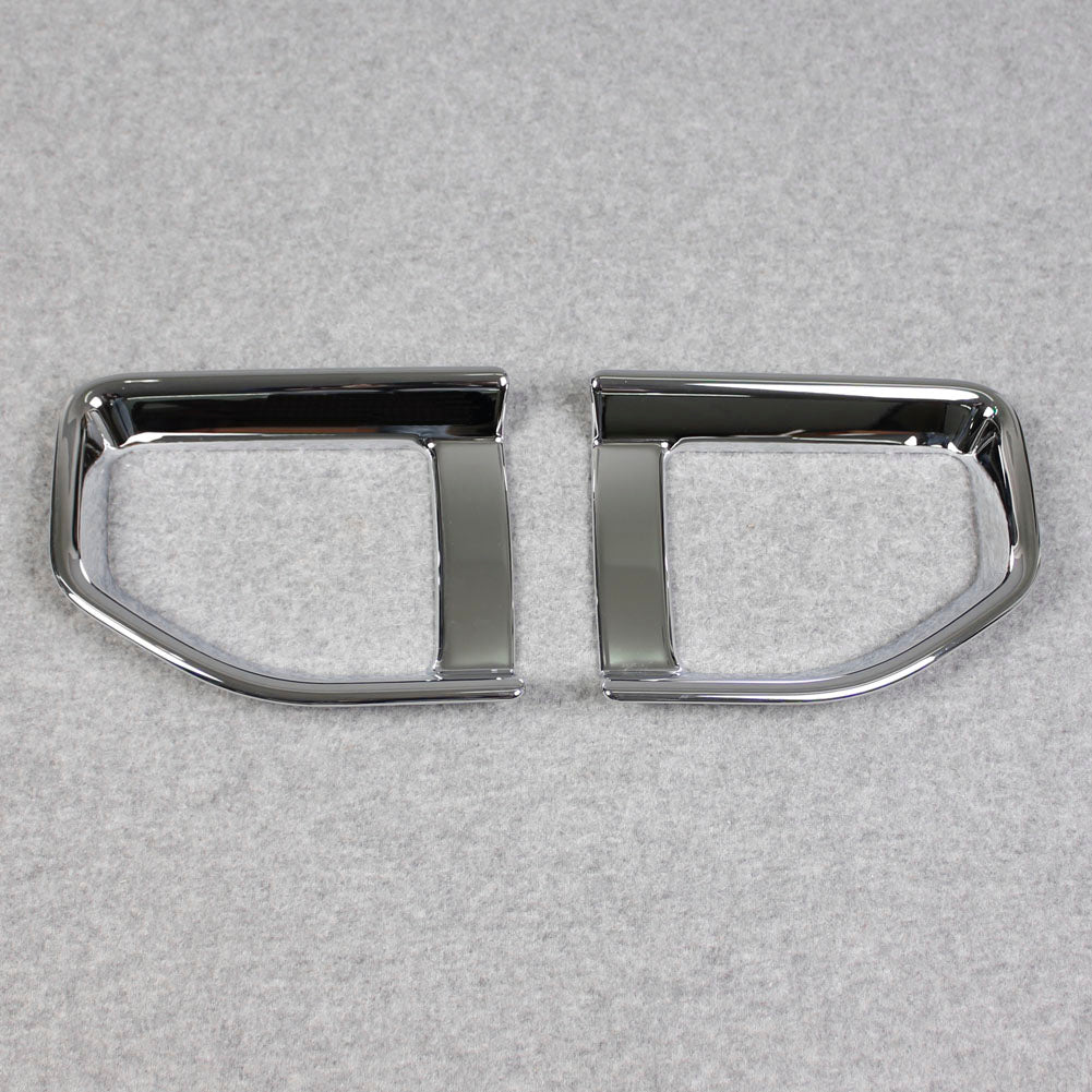 Fit For Jeep 2018 2019 2020 2021 2022 Wrangler Chrome Rear Fog Light Lamp Cover Trims