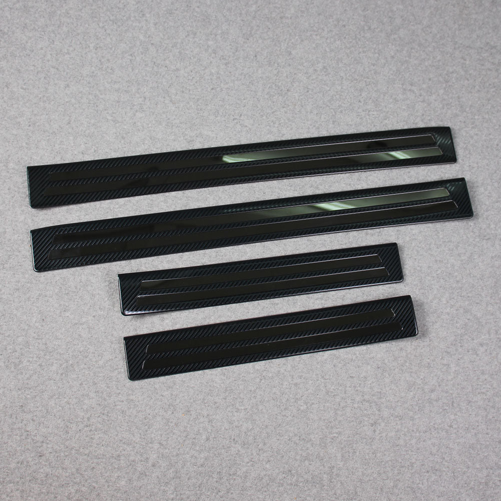 Fit for 2019 2020 2021 Mazda 3 Axela Sedan Outside Door Sill Scuff Plate Guard Cover Trims Stainless Steel