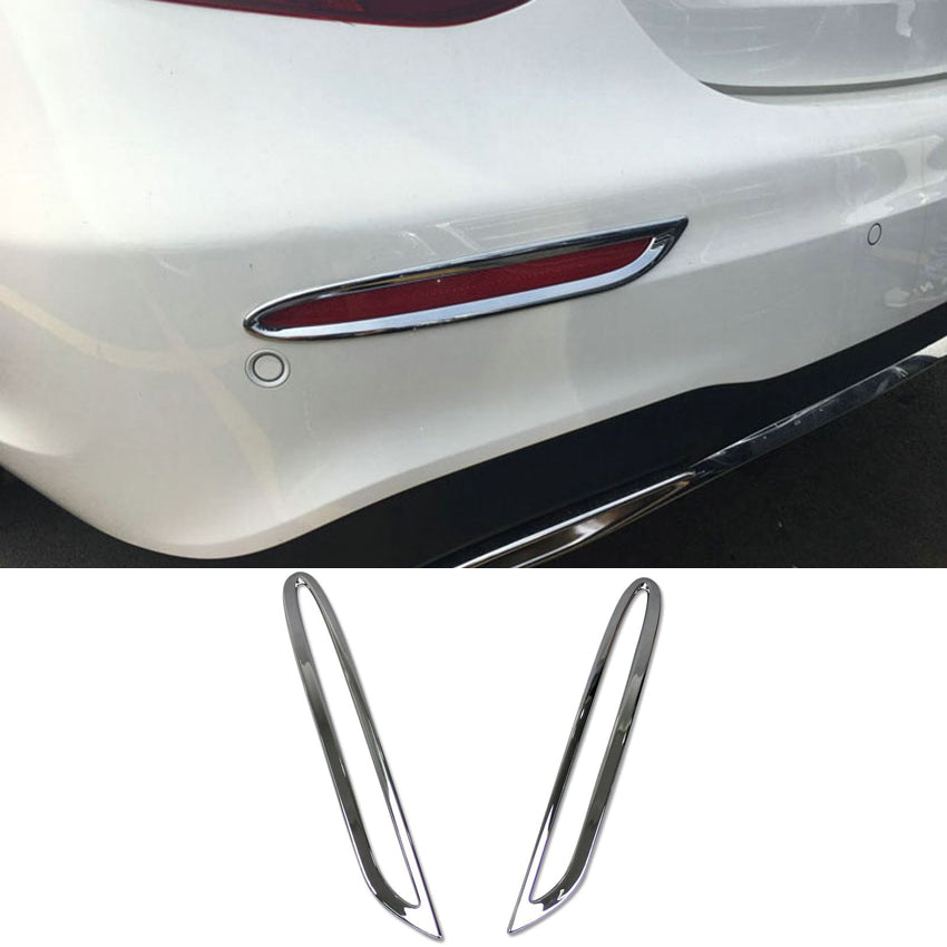 Fit for Mercedes-Benz New E-Class W213 E300 Sedan Sport 2017 2018 2019 2020 Chrome Rear Fog Light Lamp Cover Trim