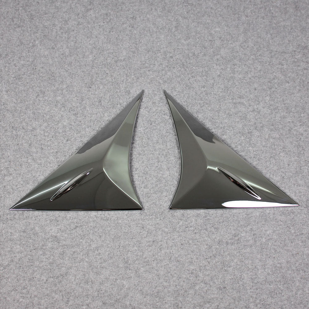 Fit for Toyota VENZA 2021 2022 2023 2024 Chrome Rear Spoiler Wing Side Beveled Window Cover Trims