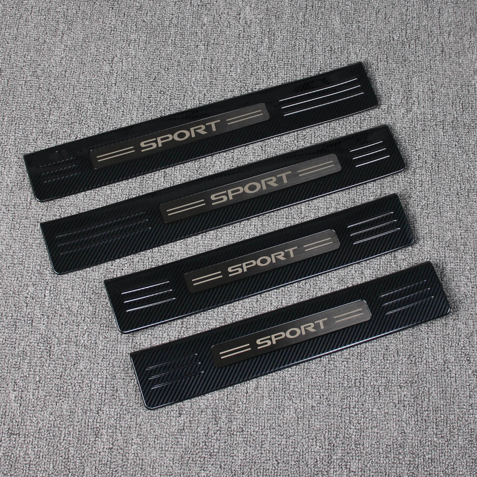 Fit for Toyota New Highlander 2020 2021 2022 Outside Door Sill Scuff Plate Guard Cover Trim Sport Style Stainless Steel