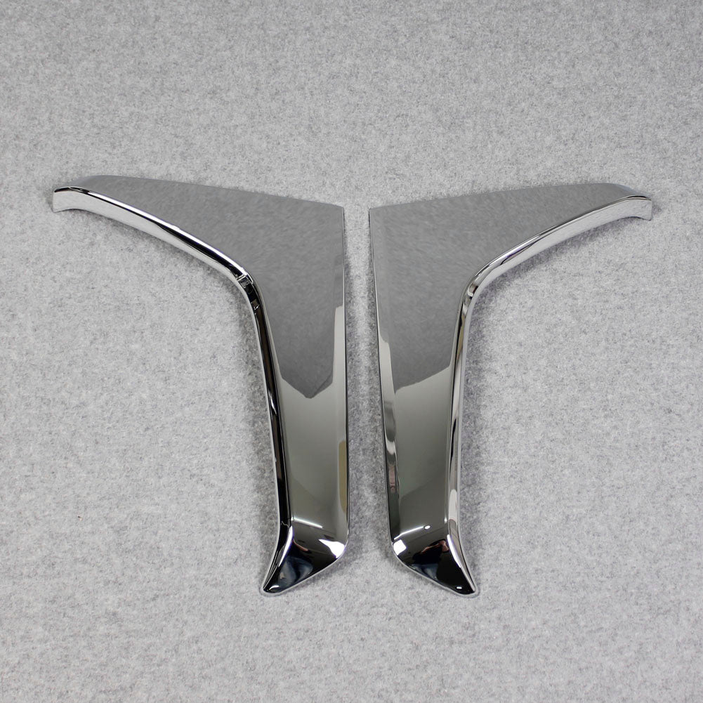 Fit for Subaru Forester 2019 2020 2021 2022 Chrome Rear Spoiler Wing Side Beveled Window Cover Trim