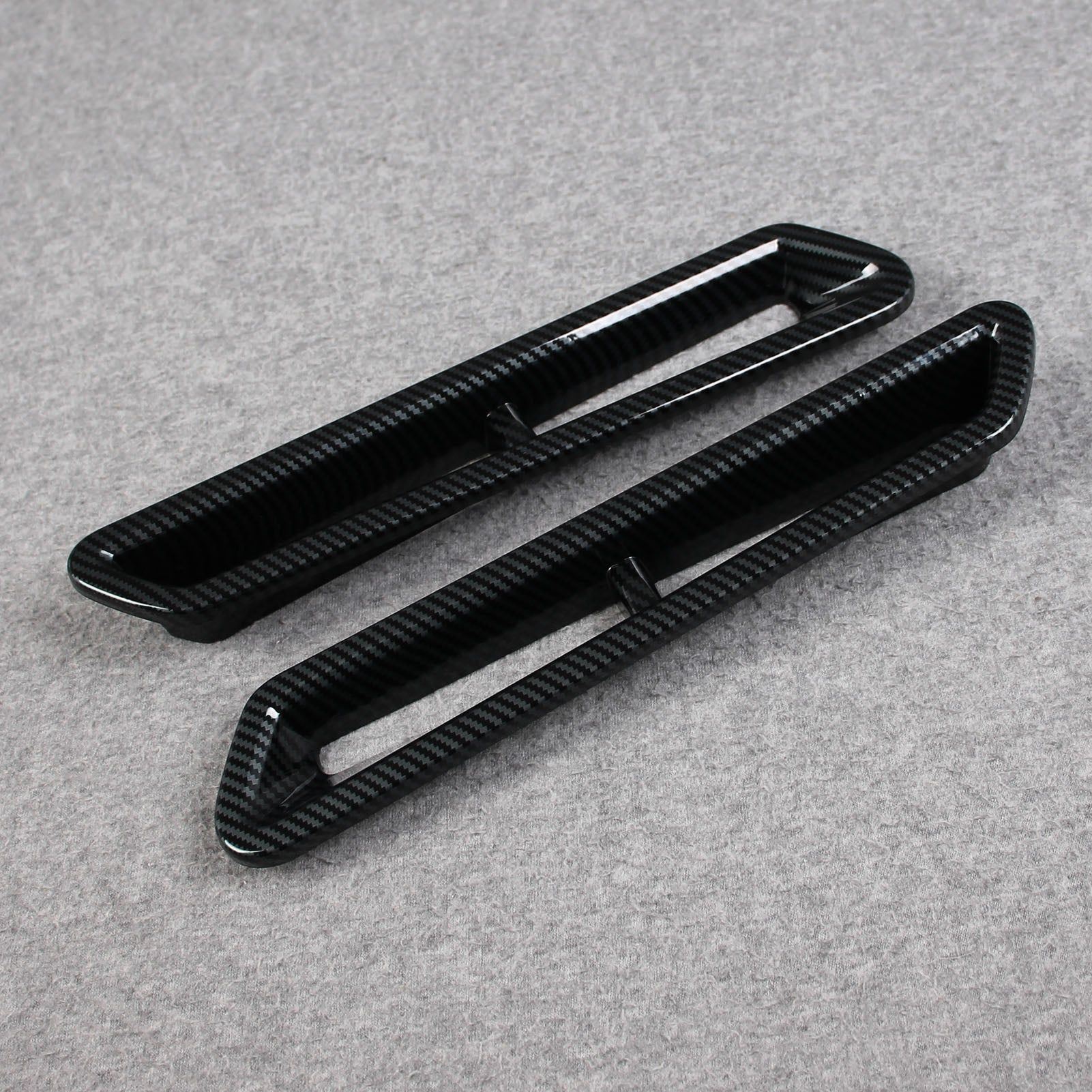 Ford F-150 2021 2022 2023 F150 Rear Fog Light Cover Trims Carbon Fiber Pattern