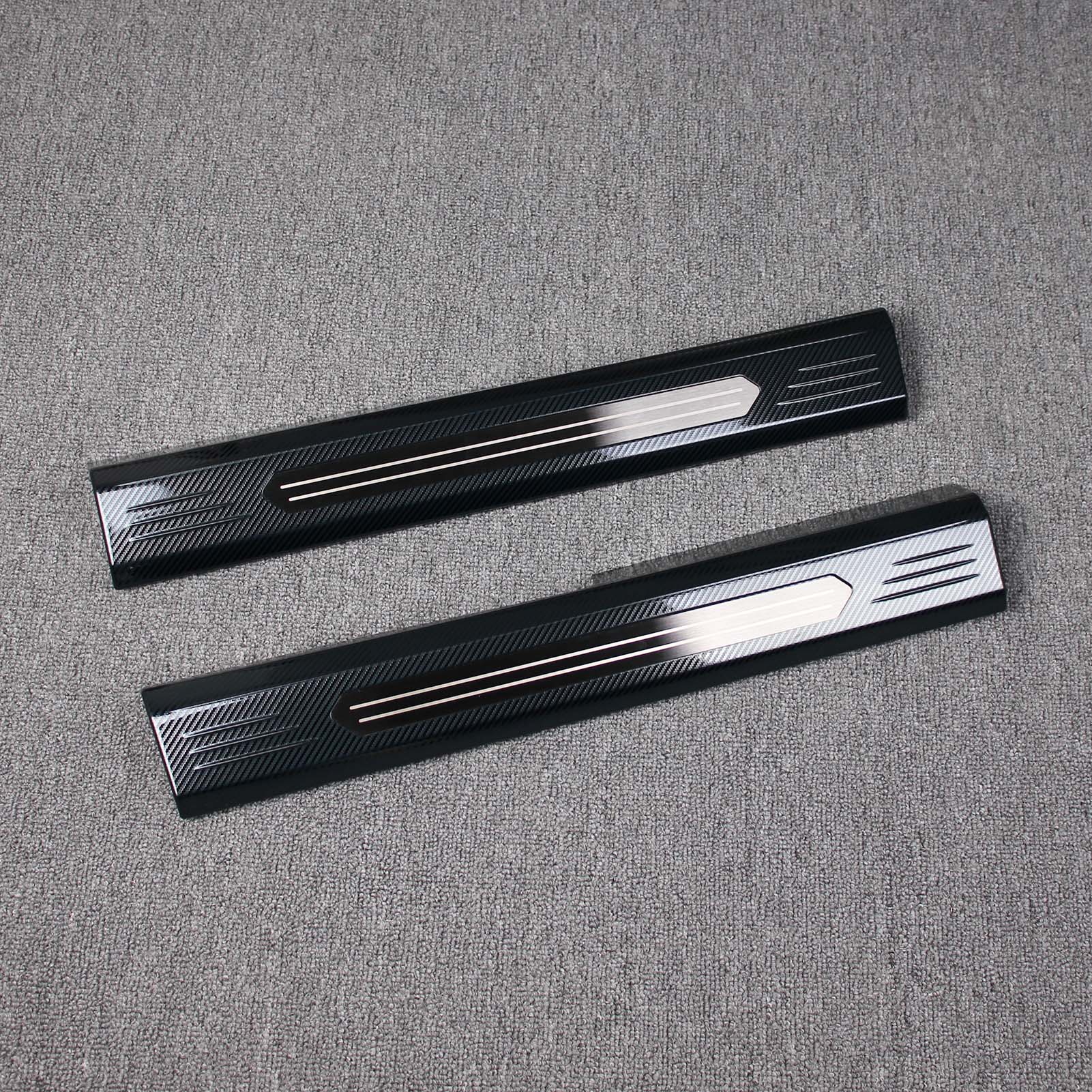 Fit for Nissan Rogue 2021 2022 Door Sill Scuff Plate Guard Cover Trims Stainless Steel