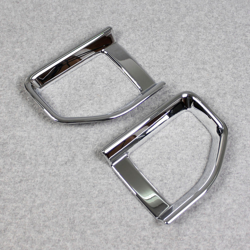 Fit For Jeep 2018 2019 2020 2021 2022 Wrangler Chrome Rear Fog Light Lamp Cover Trims