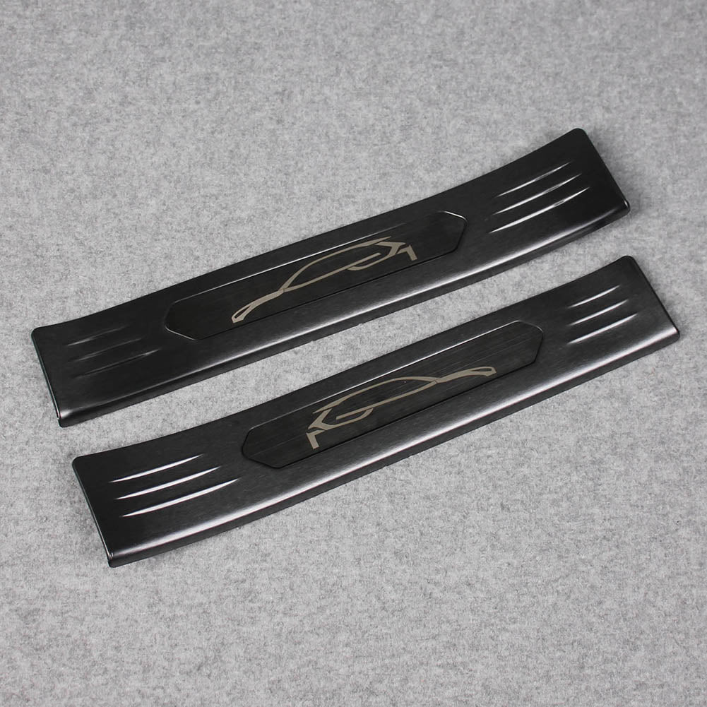 Fit for Toyota VENZA 2021 2022 2023 2024 Outside Door Sill Scuff Plate Guard Cover Trim Sport Style Stainless Steel