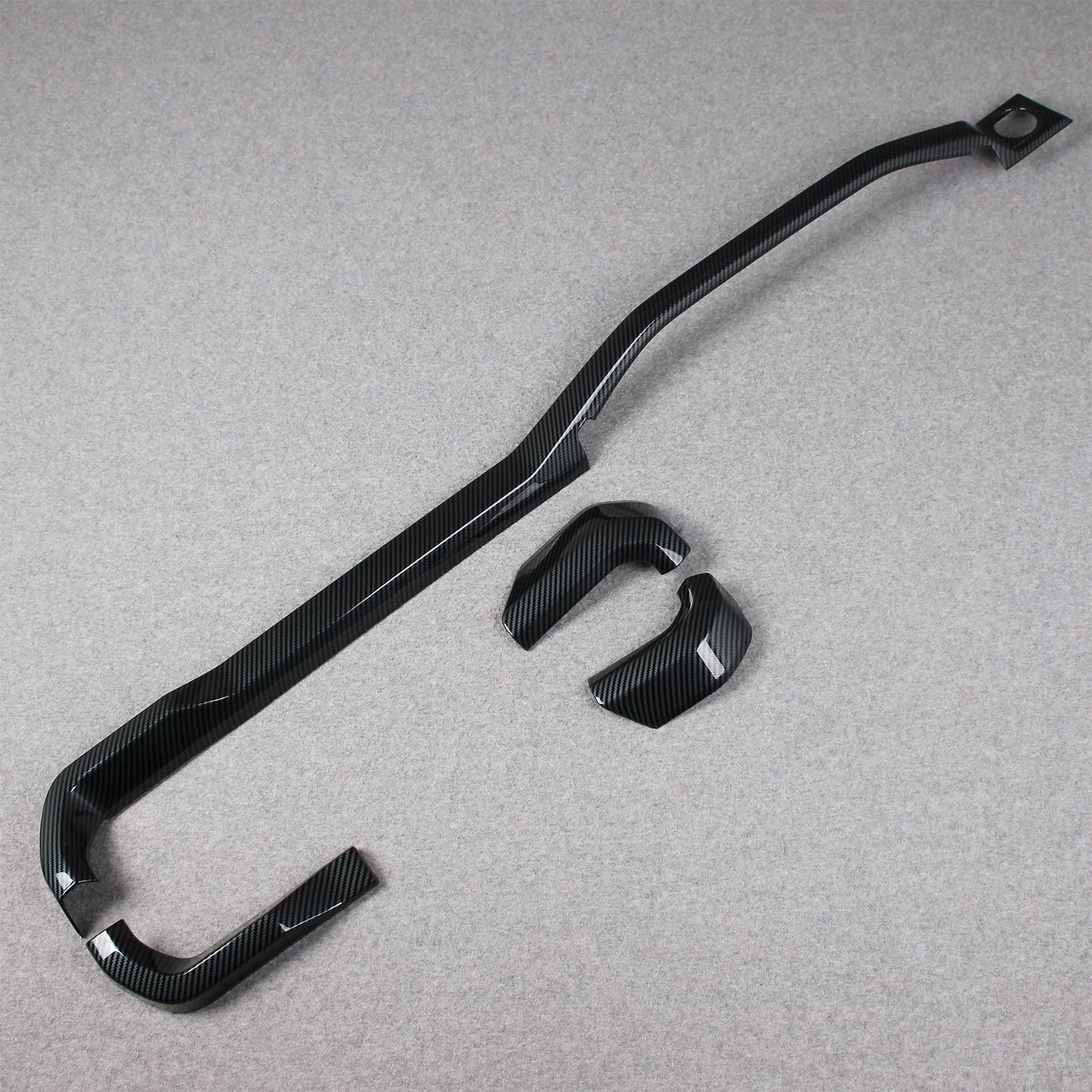 Fit for Ford F-150 2021 2022 2023 F150 Front Dashboard Panel Cover Trims Carbon Fiber Pattern (Front Dashboard Panel Cover)