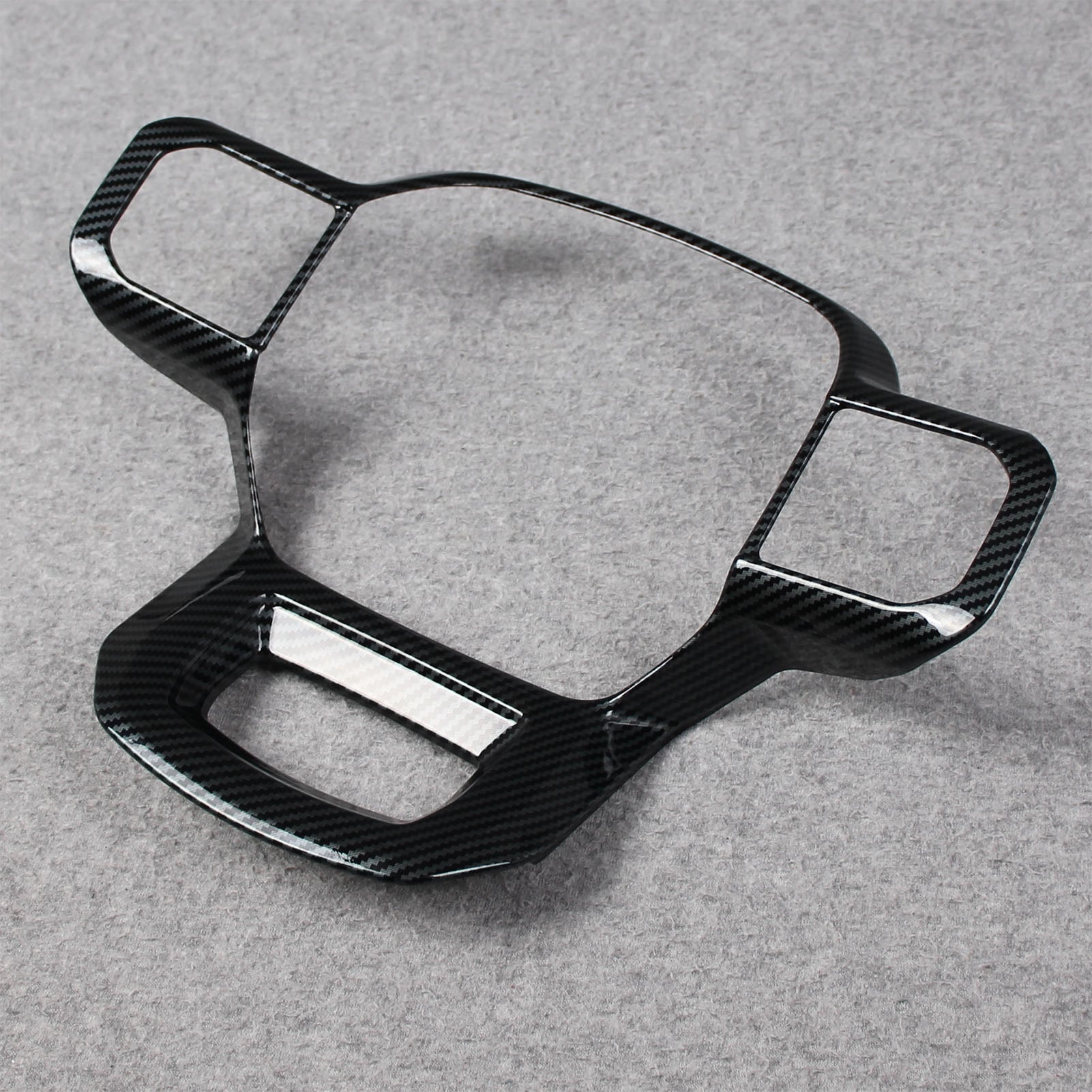 Fit for Ford F-150 2021 2022 2023 F150 Wheel Steering Trim Panel Cover Trims ABS Carbon Fiber