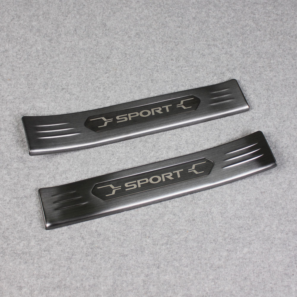 Fit for Toyota New RAV4 2019 2020 2021 2022 Outside Door Sill Scuff Plate Guard Cover Trim Sport Style Stainless Steel