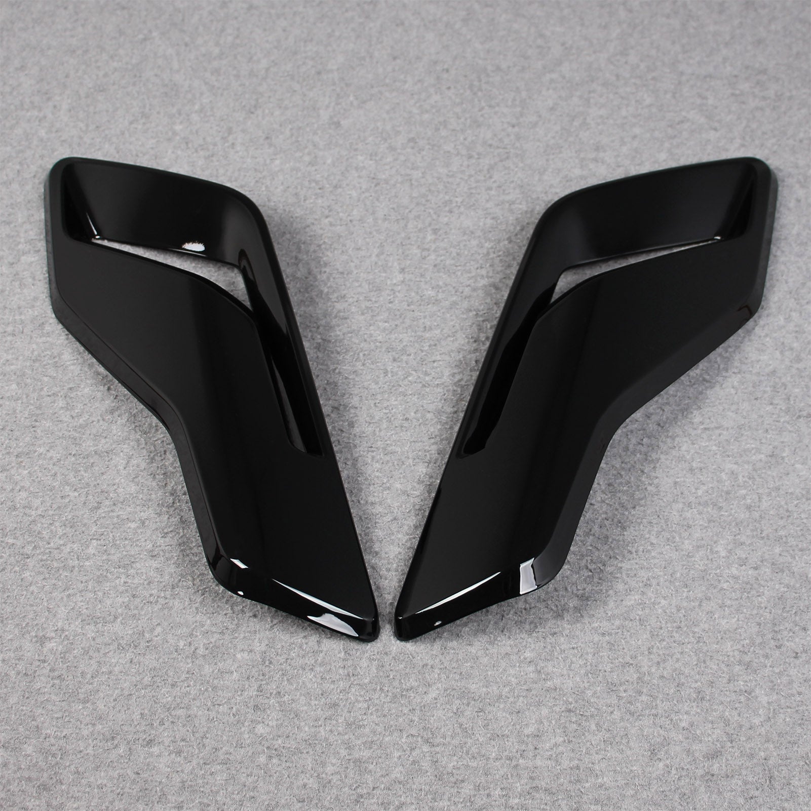 Ford F-150 2021 2022 2023 F150 Front Side Fender Vent Air Outlet Bezel Cover Trims Carbon Fiber Pattern