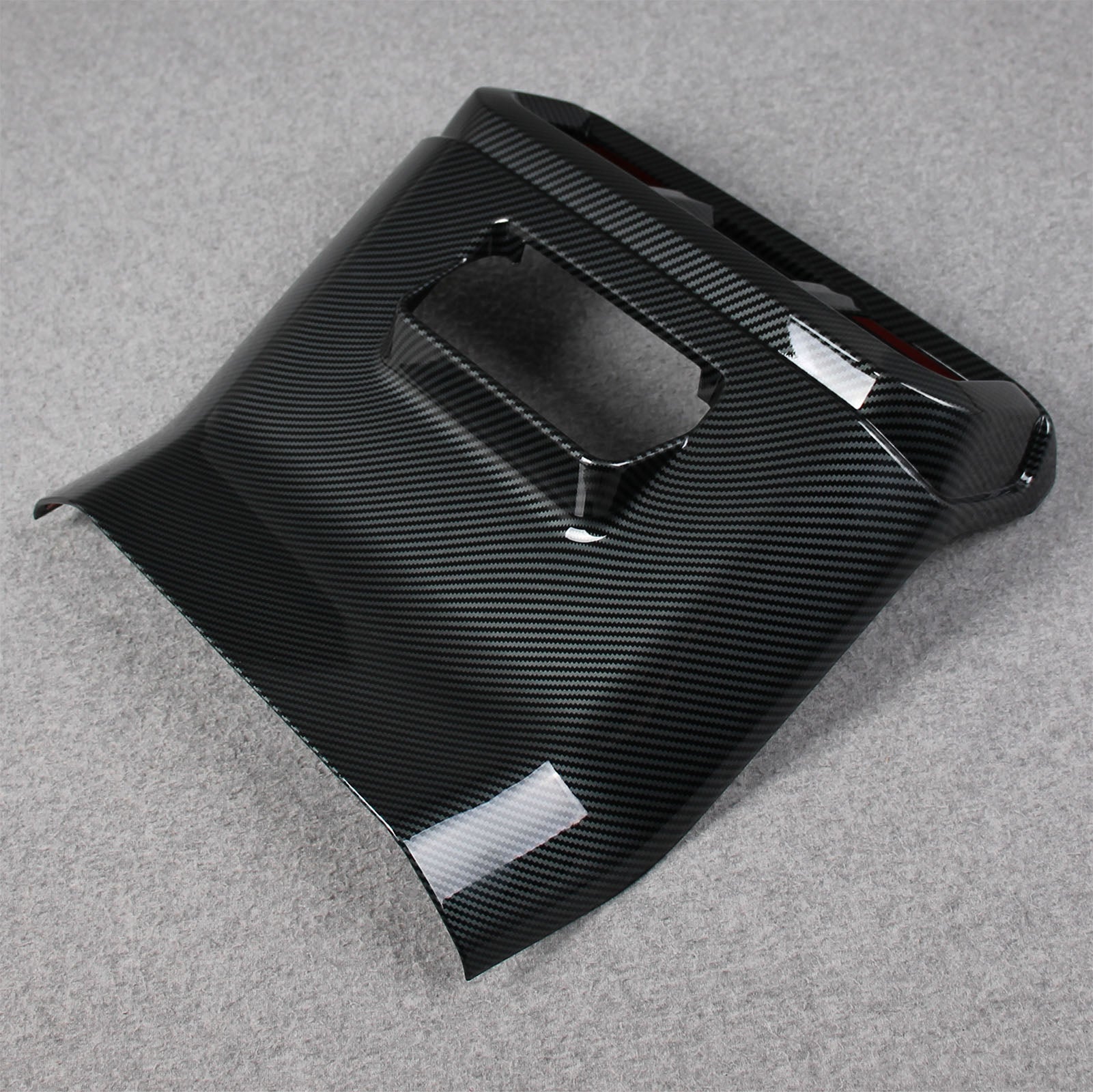 Fit for Ford F-150 2021 2022 2023 F150 Interior Rear Seat Air Condition Vent Outlet Cover Trim Carbon Fiber Pattern