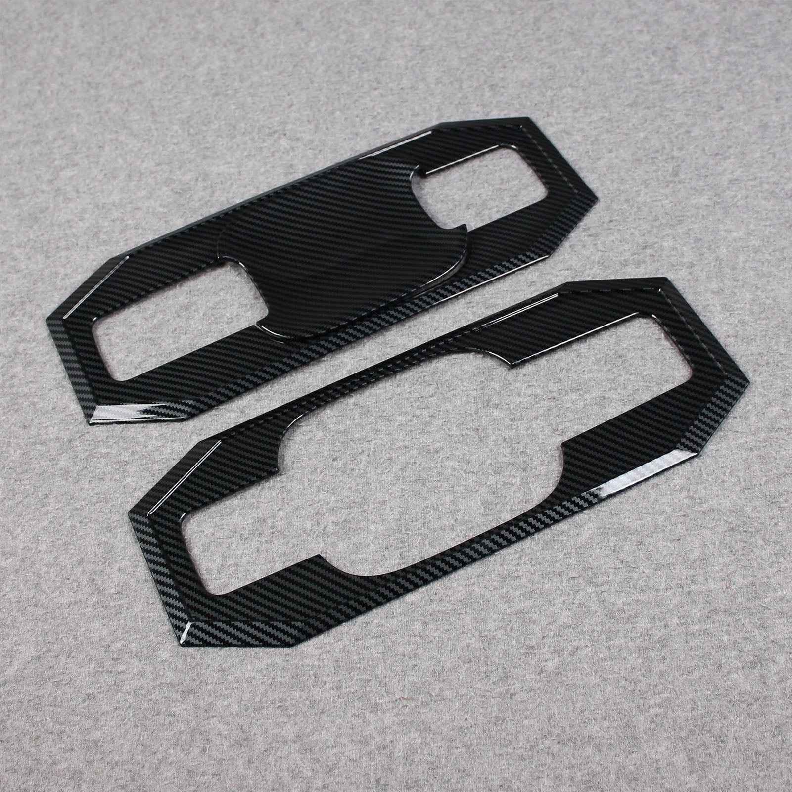 Ford F-150 2021 2022 2023 F150 Door Handle Bowl Cover Trims Carbon Fiber Pattern