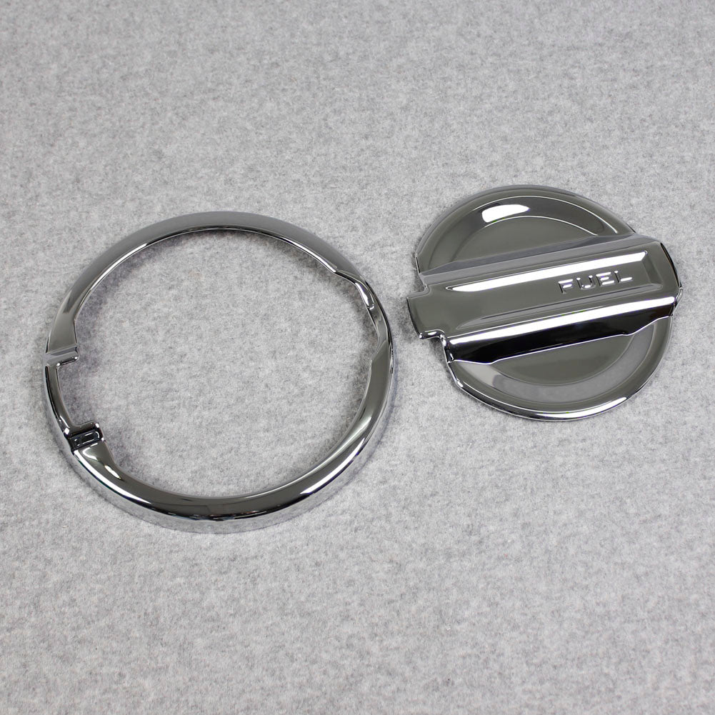 Fit For Jeep Wrangler 2018 2019 2020 2021 2022 Fuel Gas Door Tap Tank Cover Trim Chrome