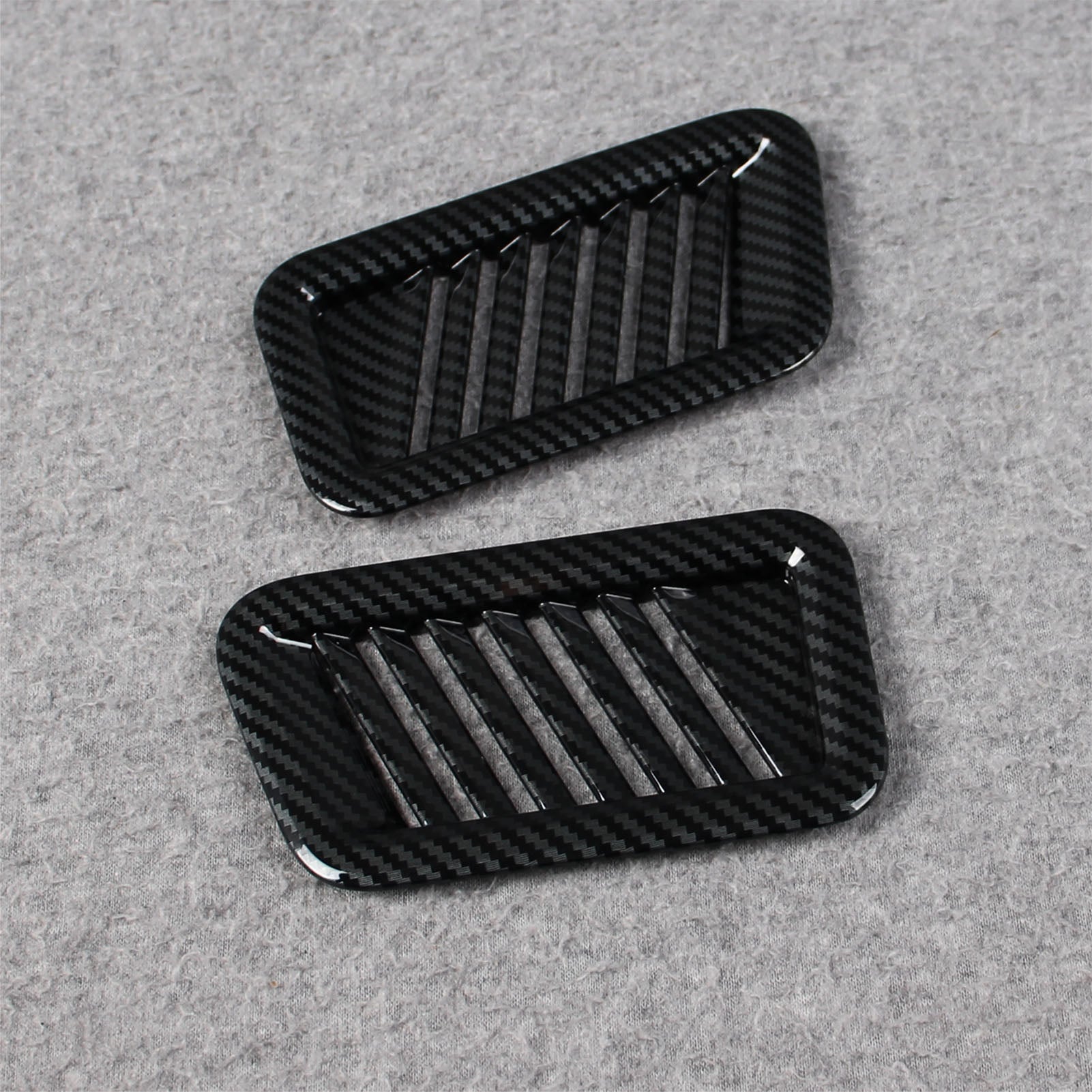 Fit for Ford F-150 2021 2022 2023 F150 Interior Front side Air Condition Vent Outlet Cover Trims Carbon Fiber Pattern