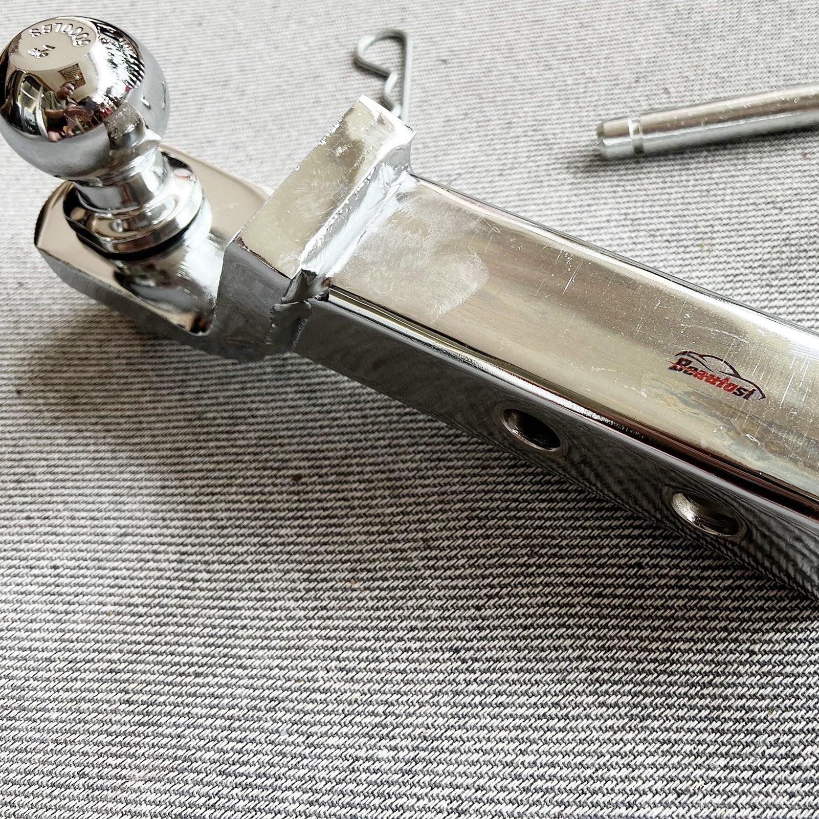 Trailer Hitch Mount with 2-Inch Ball & Pin, Fits 2-in Receiver, 7,500 lbs, 2" Drop