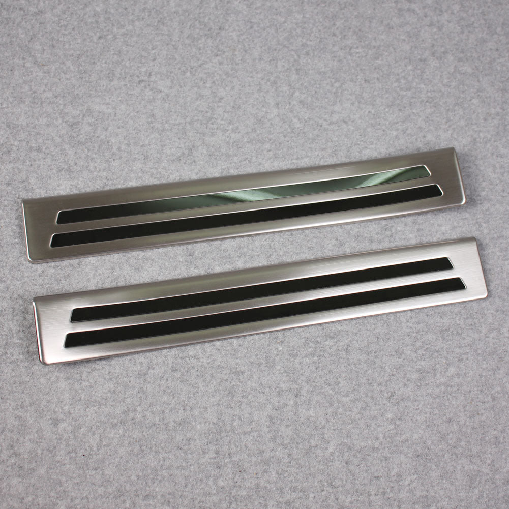 Fit for 2019 2020 2021 Mazda 3 Axela Sedan Outside Door Sill Scuff Plate Guard Cover Trims Stainless Steel