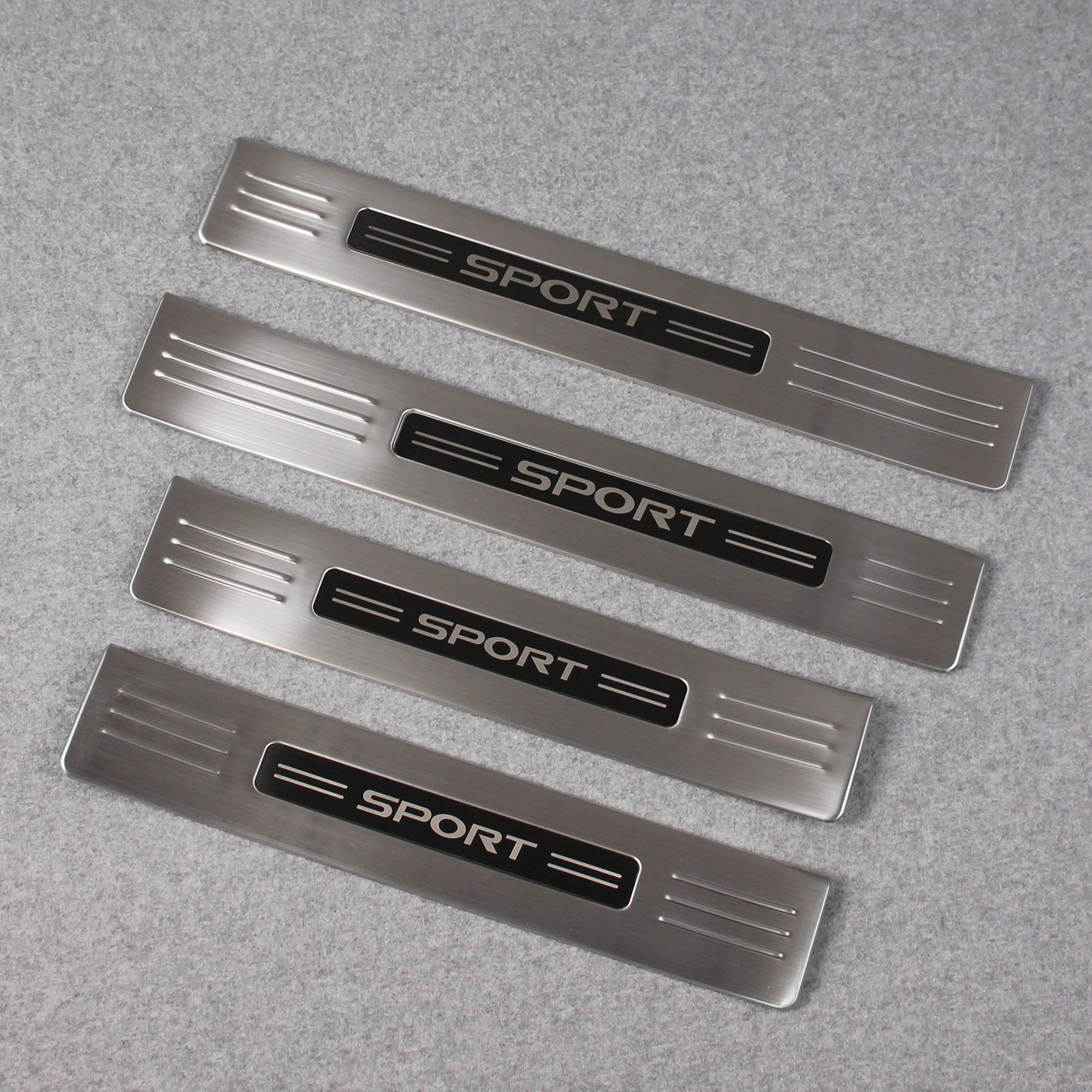 Fit for Toyota New Highlander 2020 2021 2022 Outside Door Sill Scuff Plate Guard Cover Trim Sport Style Stainless Steel