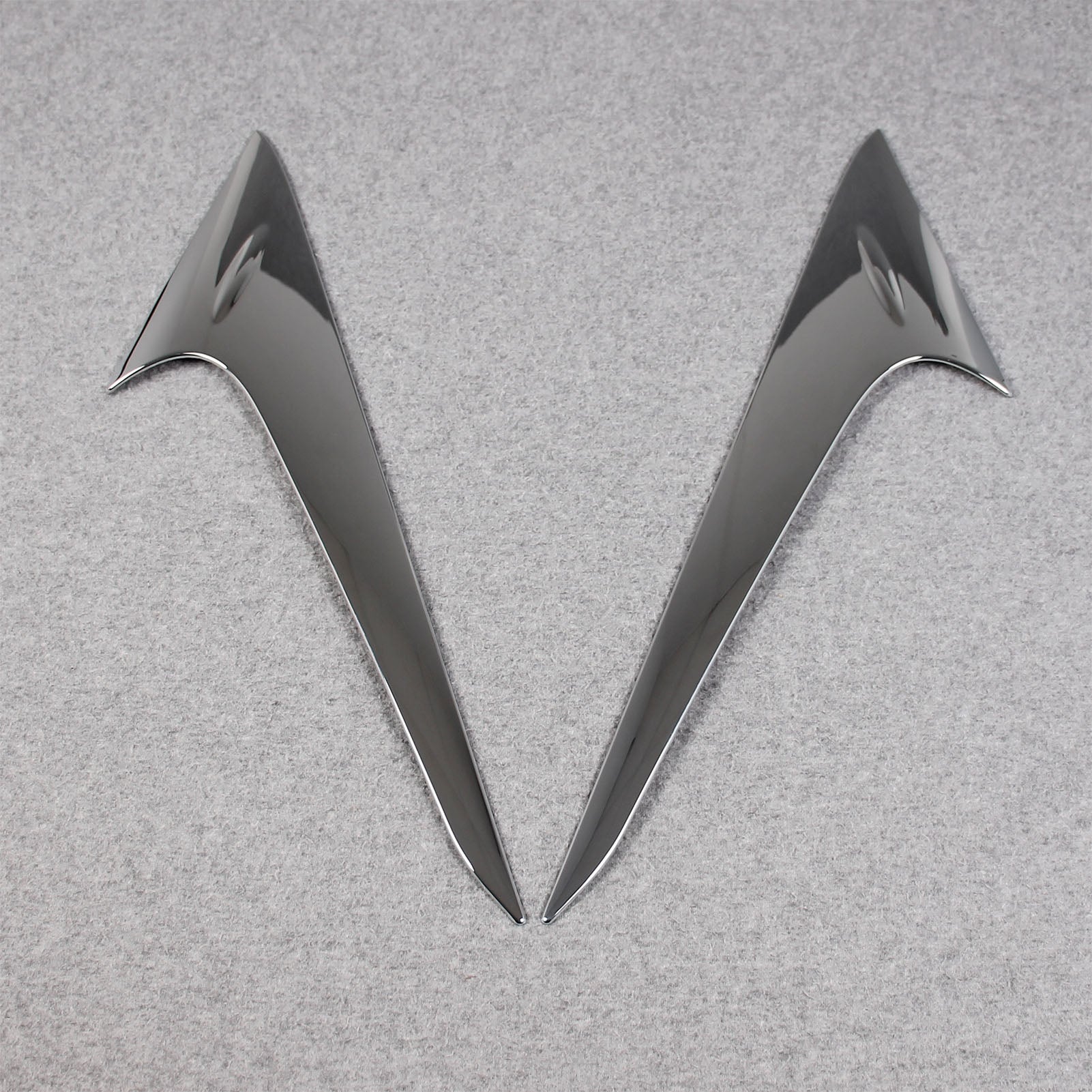 Lexus New RX RX350 RX350h RX500h F Sport 2023 Chrome Rear Spoiler Wing Side Beveled Window Cover Trims