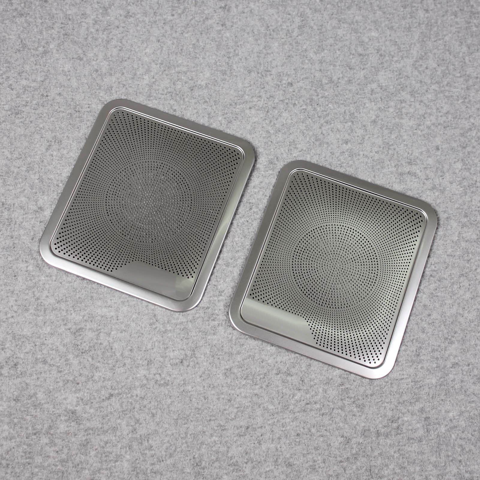 For Ford F-150 2015 2016 2017 2018 2019 2020 Interior 4 Door Sound Speaker Cover Trims Stainless Steel