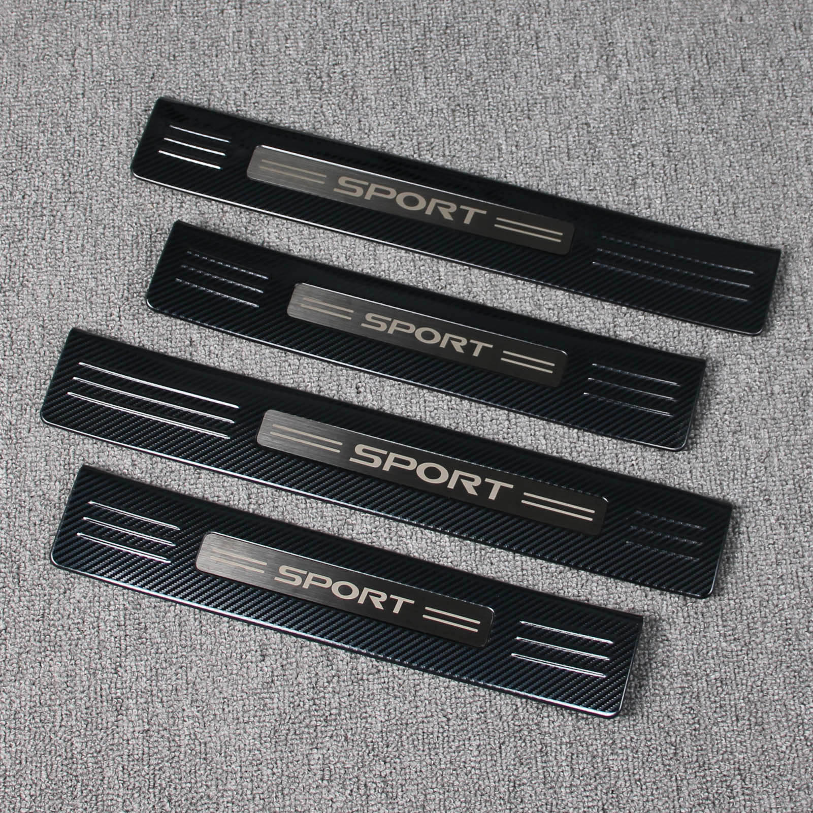 Fit for Toyota New Highlander 2020 2021 2022 Outside Door Sill Scuff Plate Guard Cover Trim Sport Style Stainless Steel