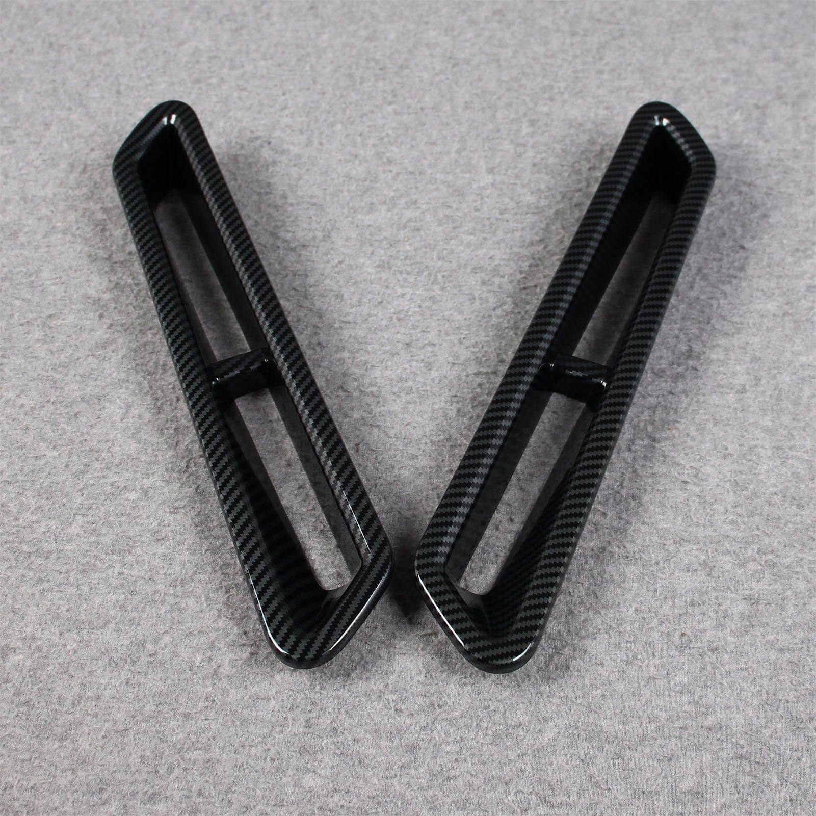 Ford F-150 2021 2022 2023 F150 Rear Fog Light Cover Trims Carbon Fiber Pattern