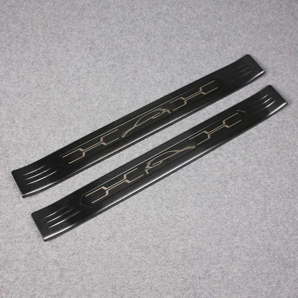 Fit for Toyota VENZA 2021 2022 2023 2024 Outside Door Sill Scuff Plate Guard Cover Trim Sport Style Stainless Steel