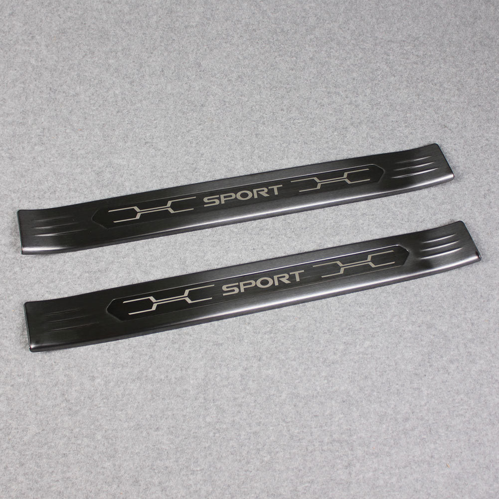 Fit for Toyota New RAV4 2019 2020 2021 2022 Outside Door Sill Scuff Plate Guard Cover Trim Sport Style Stainless Steel