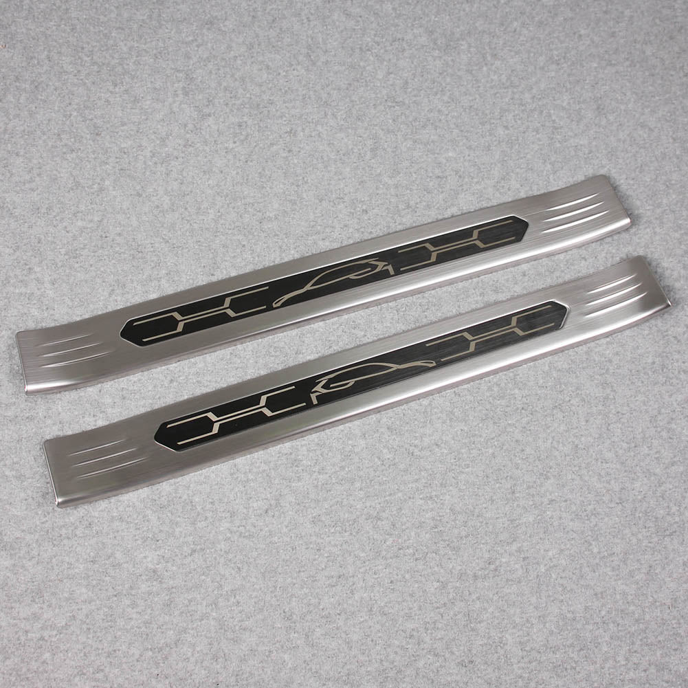 Fit for Toyota VENZA 2021 2022 2023 2024 Outside Door Sill Scuff Plate Guard Cover Trim Sport Style Stainless Steel