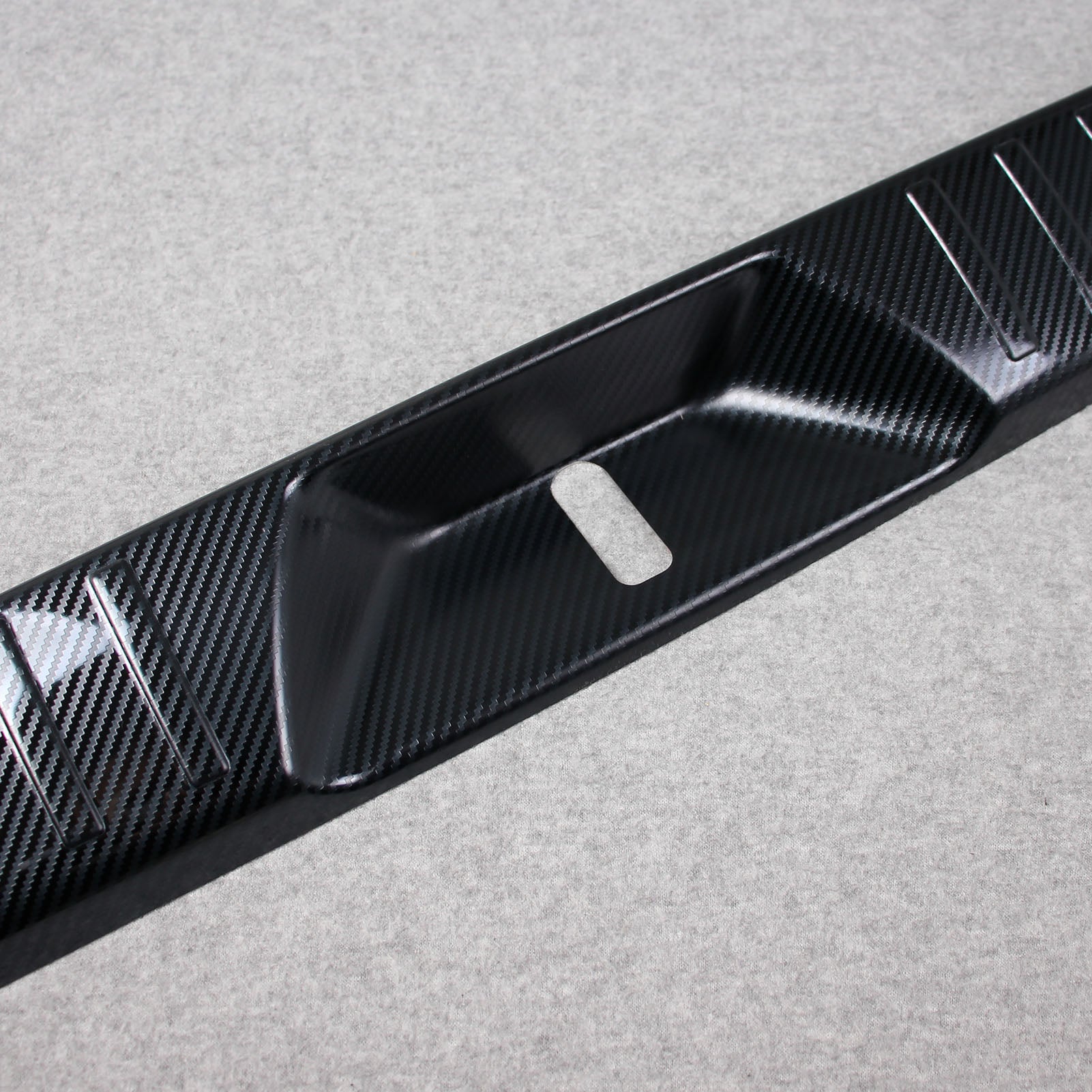 Fit for Toyota 2021 2022 Sienna Rear Inside Bumper Sill Plate Guard Cover Trim Stainless Steel (Black)