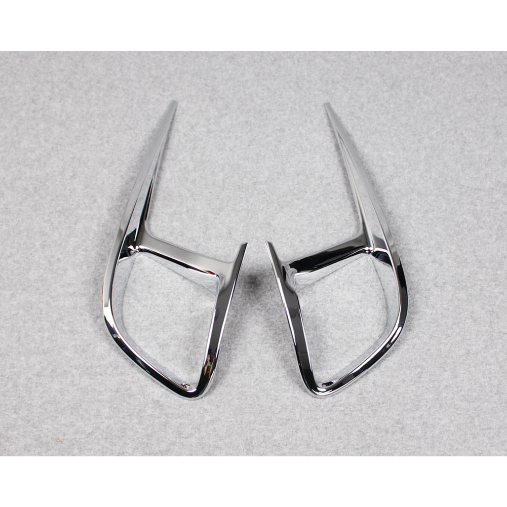 Fit for Toyota Highlander 2015 2016 2017 2018 2019 Chrome Rear Fog Light Lamp Cover Trim
