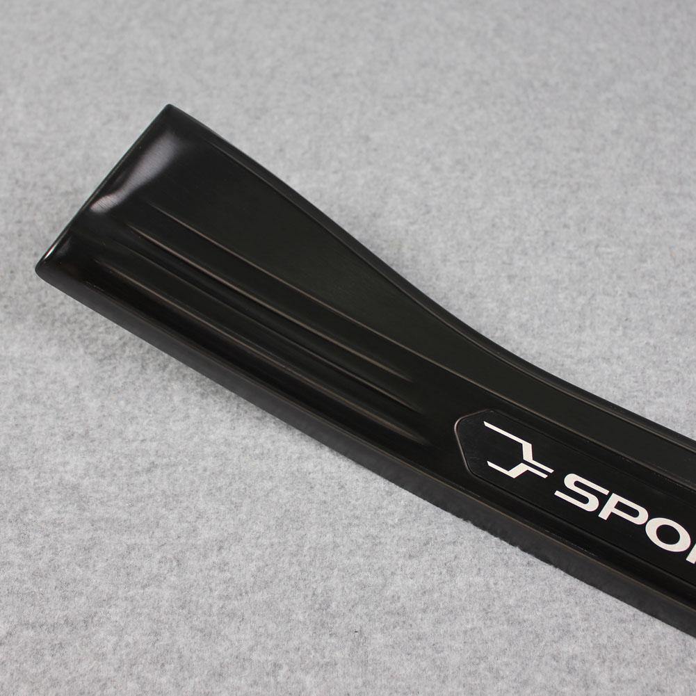Fit for Toyota New RAV4 2019 2020 2021 2022 Inside Door Sill Scuff Plate Guard Cover Trims Stainless Steel (Black) - beautost