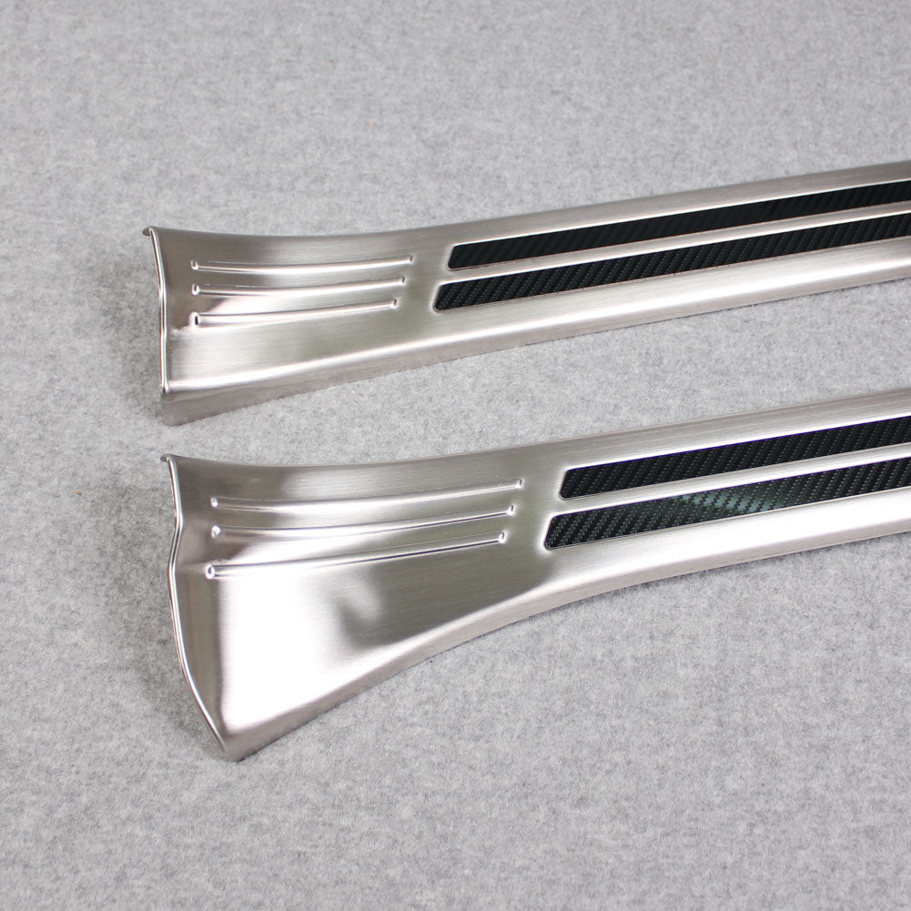 Fit for Subaru Forester 2019 2020 2021 2022 Door Sill Scuff Plate Guard Cover Trims Stainless Inside Door