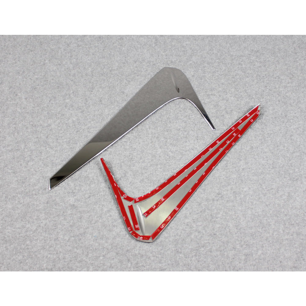 Fit for Toyota Highlander 2015 2016 2017 2018 2019 Chrome Rear Spoiler Wing Side Beveled Window Cover Trim