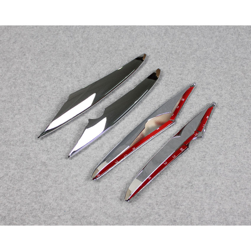 Fit For Mercedes Benz GLC GLC300 GLC-Coupe 2016 2017 2018 2019 Front Corner Mesh Grill Molding Cover Trim Chrome