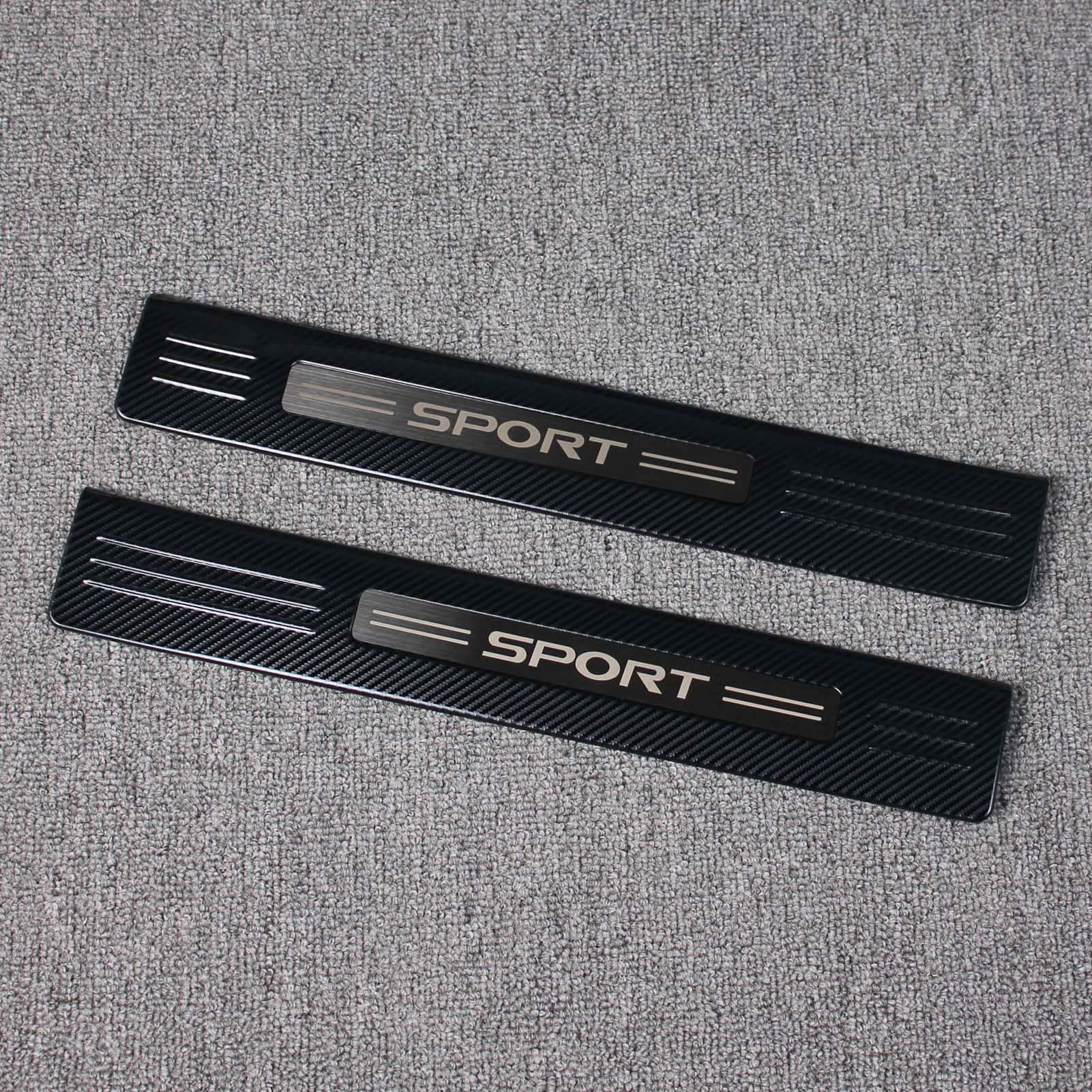 Fit for Toyota New Highlander 2020 2021 2022 Outside Door Sill Scuff Plate Guard Cover Trim Sport Style Stainless Steel