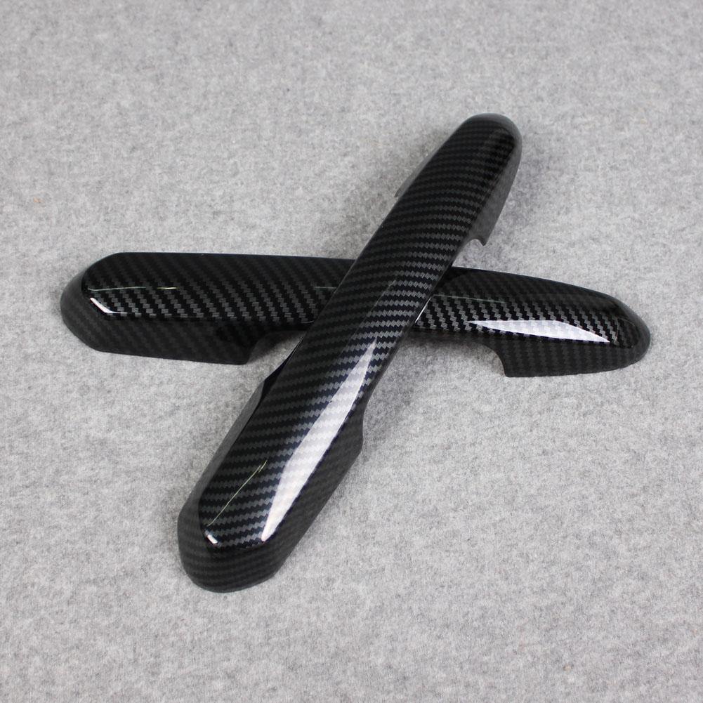 Fit for Toyota New RAV4 2019 2020 2021 2022 Door Handle Cover Trims ABS Carbon Fiber Black - beautost