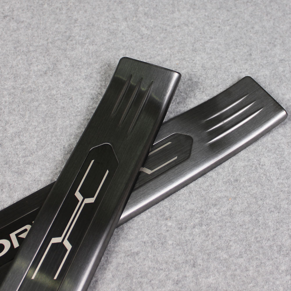 Fit for Toyota New RAV4 2019 2020 2021 2022 Outside Door Sill Scuff Plate Guard Cover Trim Sport Style Stainless Steel