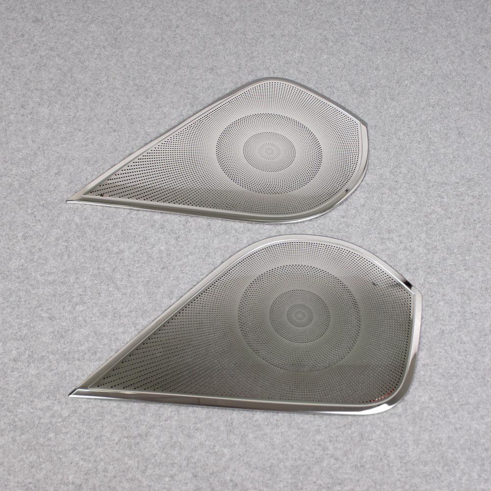 Fit For Subaru 2019 2020 2021 2022 Forester Door Speaker Sound Panel Cover Trims Stainless Steel