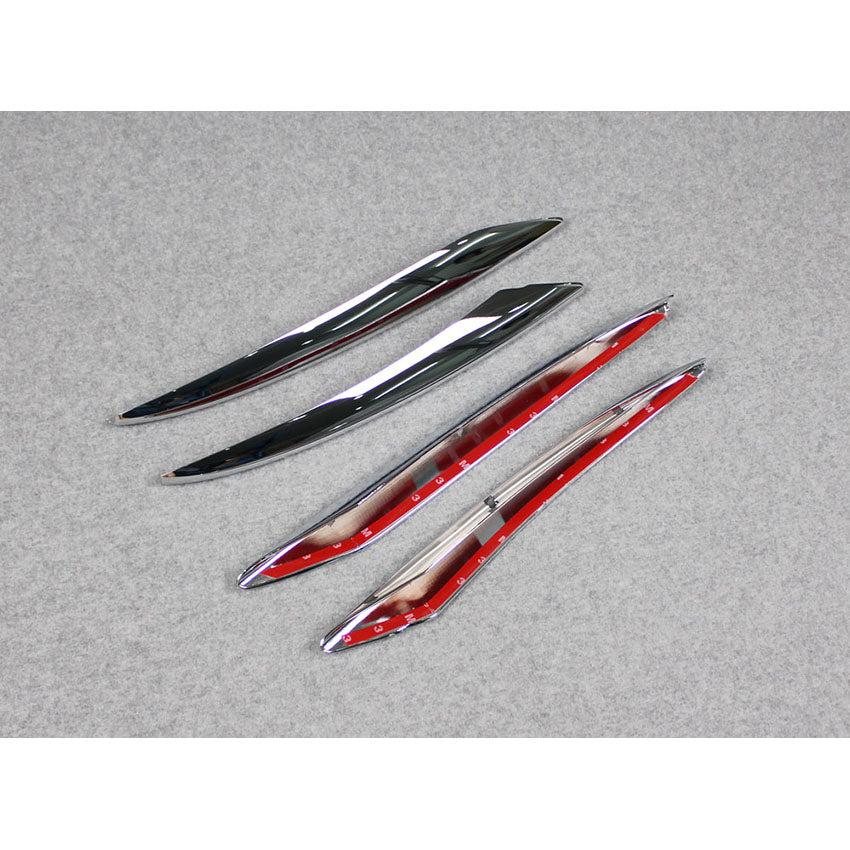 Fit For Mercedes-Benz New E-Class W213 E300 Sedan Sport 2017 2018 2019 2020 Chrome Front Corner Mesh Grill Molding Cover Trim