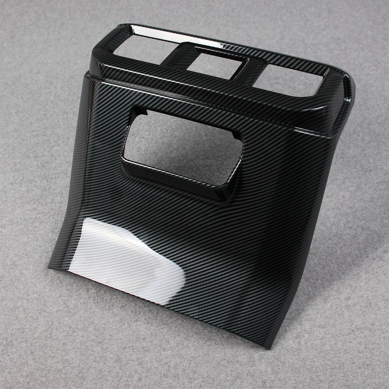 Fit for Ford F-150 2021 2022 2023 F150 Interior Rear Seat Air Condition Vent Outlet Cover Trim Carbon Fiber Pattern