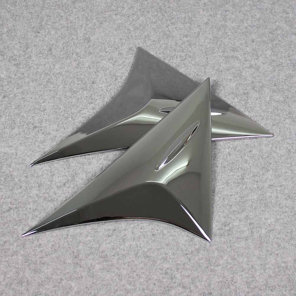 Fit for Toyota VENZA 2021 2022 2023 2024 Chrome Rear Spoiler Wing Side Beveled Window Cover Trims