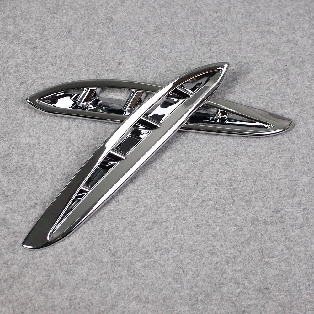 Fit for Toyota VENZA 2021 Chrome Front Corner Mesh Grill Molding Cover Trims